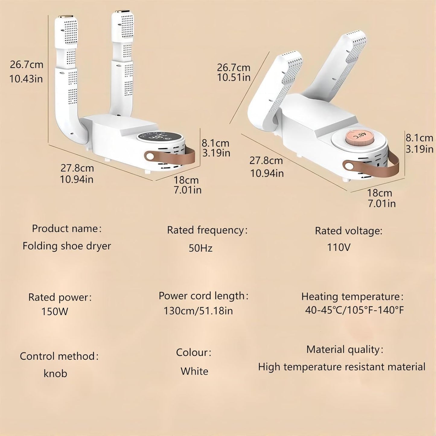 Faylo™ Premium Shoe Dryer and Deodorizer